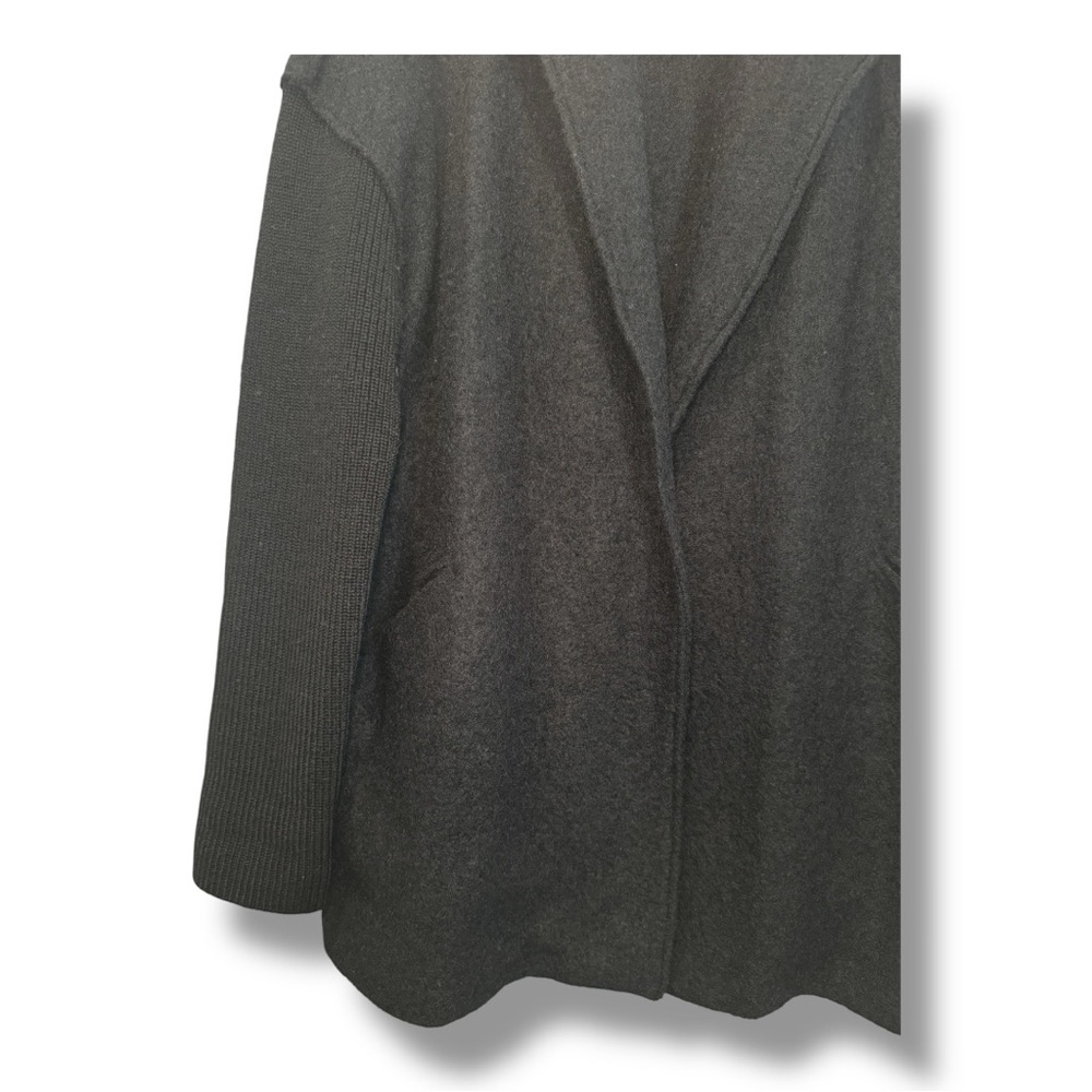 Cynthia Rowley Open Front Wool Blend Cardigan – Size L - Picture 3 of 6